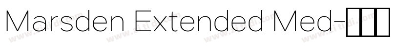 Marsden Extended Med字体转换